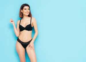 Woman with slim, sculpted body from Exilis body tightening in Ashburn, VA