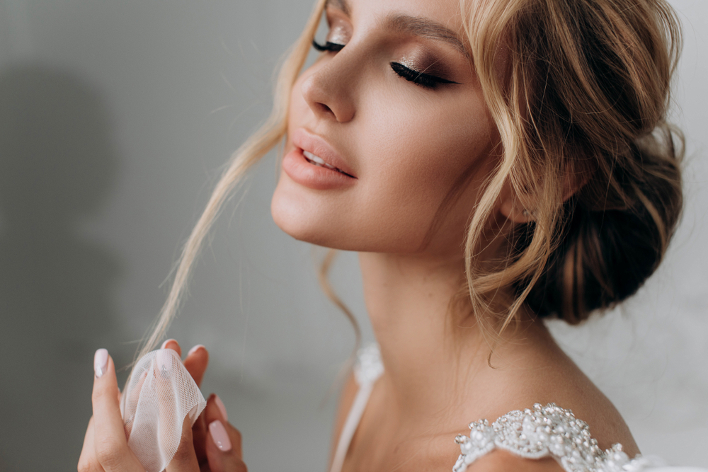 Woman with clear skin before her wedding from a HydraFacial in Ashburn, VA